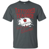 Tattooed Teacher T-Shirt Tattoo Gift_Black