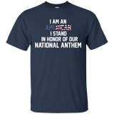 I Am An American, I Stand For The National Anthem T-shirt_black