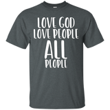 Love God Love All People Faith Hope Vintage Acceptance Shirt