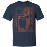 American Usa Flag Bowlers Shirt Bowling Pin And Ball Tee_black=