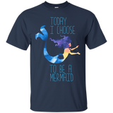 Today I choose to be a mermaid - funny beach summer tee_Black