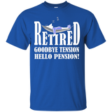 RETIRED GOODBYE TENSION HELLO PENSION T-SHIRT_Black