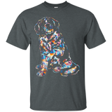 Saint Bernard T shirt - Saint Bernard Geometric Shirts_Black