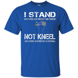 I Stand For The American Flag Shirt Not Kneel For Football_black=