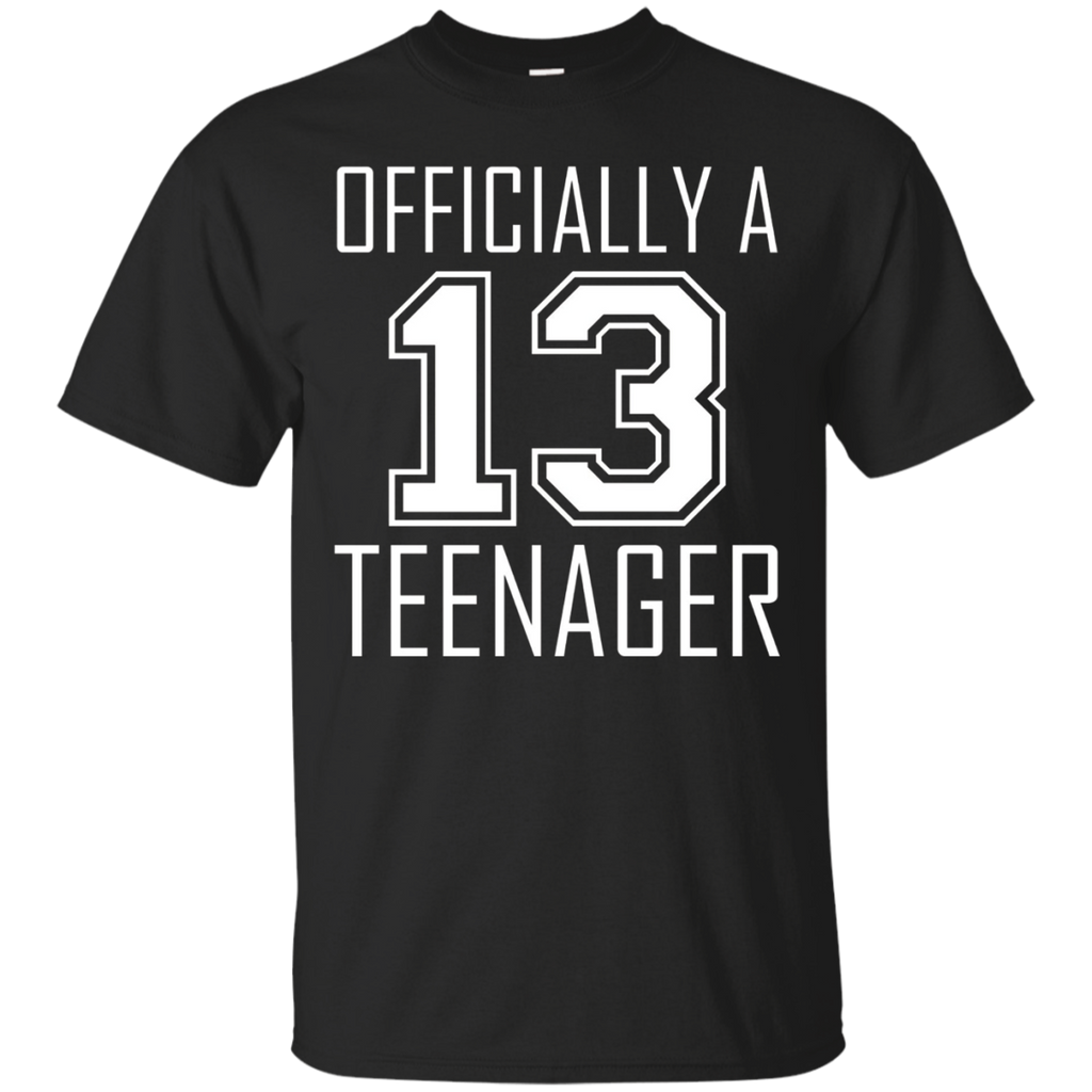 Official Teenager Tshirt Funny 13th Birthday Thirteen_Black