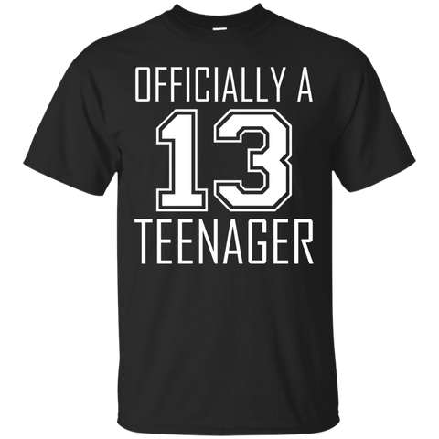 Official Teenager Tshirt Funny 13th Birthday Thirteen_Black