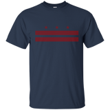 Patriotic State Flag of Washington D.C. T-Shirt_Navy