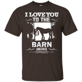 To The Barn And Back Horse Lover Riding Gifts Shirt_Black