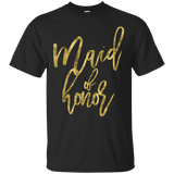 Women's Maid Of Honor Bachelorette Party Shirts_Black