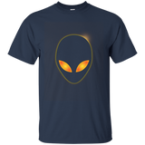 Total Solar Eclipse Alien Head Glowing Shirt_Asphalt