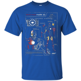 Iron Man Armor Plated Suit Blue Print Schematic