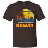 Old School 70's Hawaiian The Aloha State T-Shirts_Black