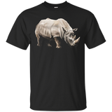 Rhino Animal Shirt - Rhinoceros Endangered Species T-Shirt_Black