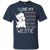 Westie T-shirt, I love my Westie_Black