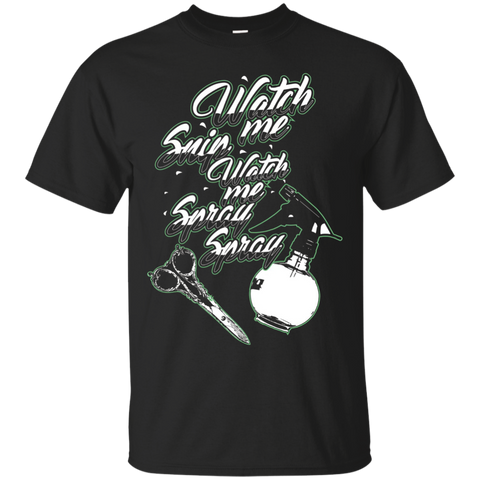 Watch Me Snip Watch Me Spray Spray T Shirt_Black