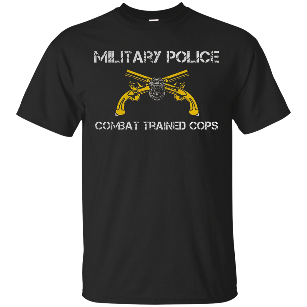 Military Police Combat Trained Cops Tshirt_Black