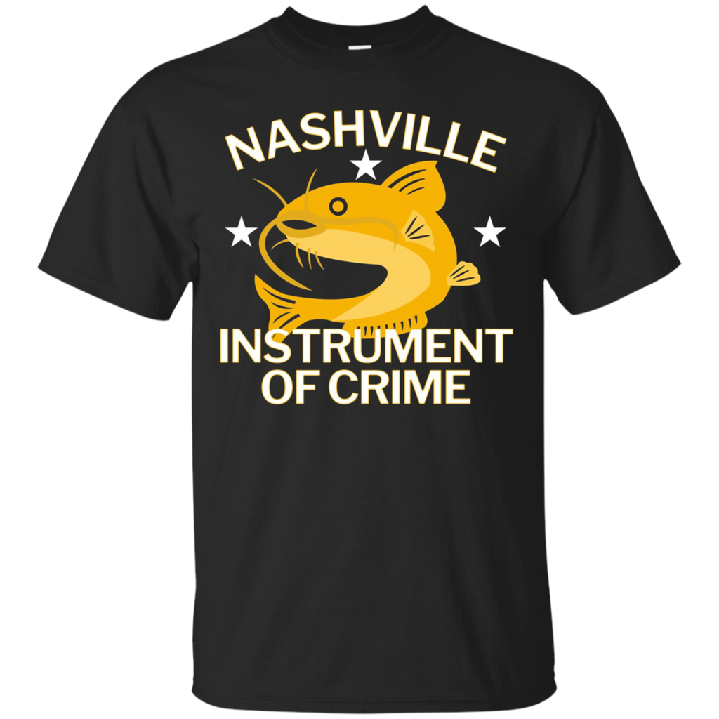 Nashville Instrument of Crime Catfish Hockey T-Shirt_Black