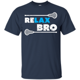 ReLAX Bro Lacrosse Player T-Shirt_Black