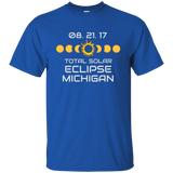 MICHIGAN Solar Eclipse Souvenir Gift T Shirt_Black