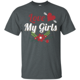 Womens I Love My Girls T-shirt_Black