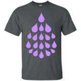 Purple Essential Oil Drop t-shirt_Black
