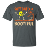 Softball Is Bootiful Spooky Halloween T-shirt Sports Lovers_black=