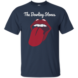 The Bowling Stones -amusing Funny Best Bowling Team T-shirt_black=