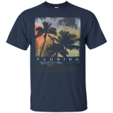 Retro Florida Beach Shirt Cool Ocean Tshirt Women Men Kids_Black
