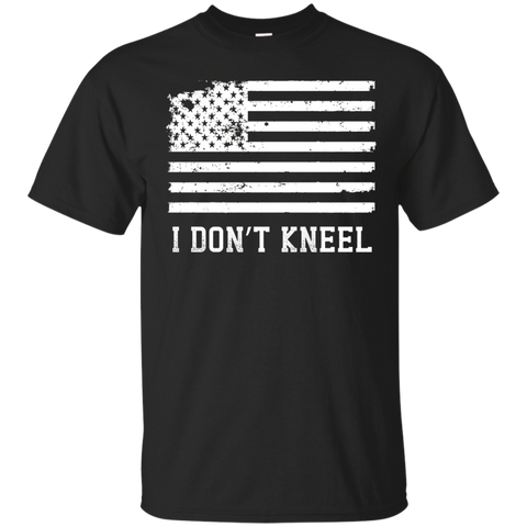 I Don't Kneel Distressed T-shirt_black