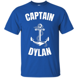 Captain Dylan T-shirt Personalized Boat Captain Shirt_black=