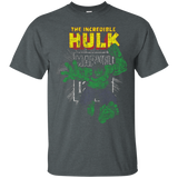 The Incredible Hulk Retro Comic Book Stamp Logo T-Shirt_Black