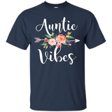 Auntie Vibes Cute Aunt Life Shirt_black=