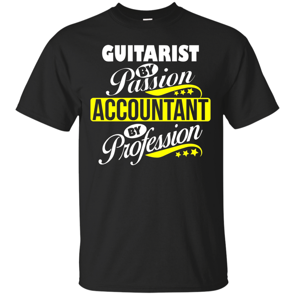 Guitarist By Passion Accountant By Profession T Shirt_black