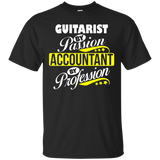 Guitarist By Passion Accountant By Profession T Shirt_black