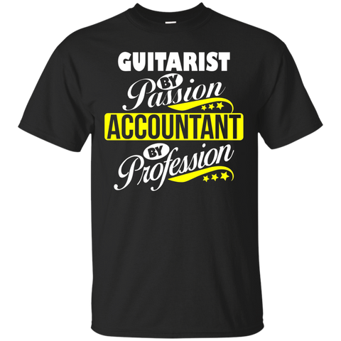 Guitarist By Passion Accountant By Profession T Shirt_black