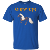 Giddy Up! Cowboy Cowgirl Horseback Rider Horse Shirt_black=