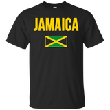 Jamaica T-shirt Jamaican National Country Flag Tee Carribean