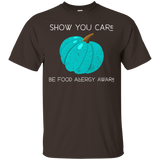 Show You Care, Be Food Allergy Aware - Teal Pumpkin shirt_Black