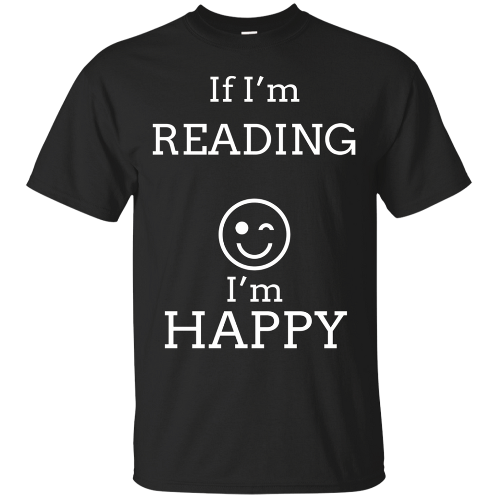 Happy Reading T Shirts. Best Gifts Nice For Young Readers._black