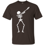 Dabbing Skeleton T-shirt For Halloween_black=