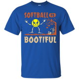 Softball Is Bootiful Spooky Halloween T-shirt Sports Lovers_black=