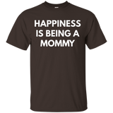 Womens Happiness is Being a Mommy t-shirt_Black