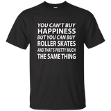 You Can't Buy Happiness But You Can Buy Rollerskate T-shirt_asphalt=