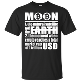 Cryptocurrency Moon Definition T Shirt Funny Crypto Tee_black