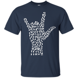 Sign Language T-Shirt Design - Men, Women, and Youth_Black