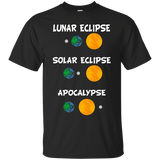 Lunar Eclipse Solar Eclipse Apocalypse Science T Shirt