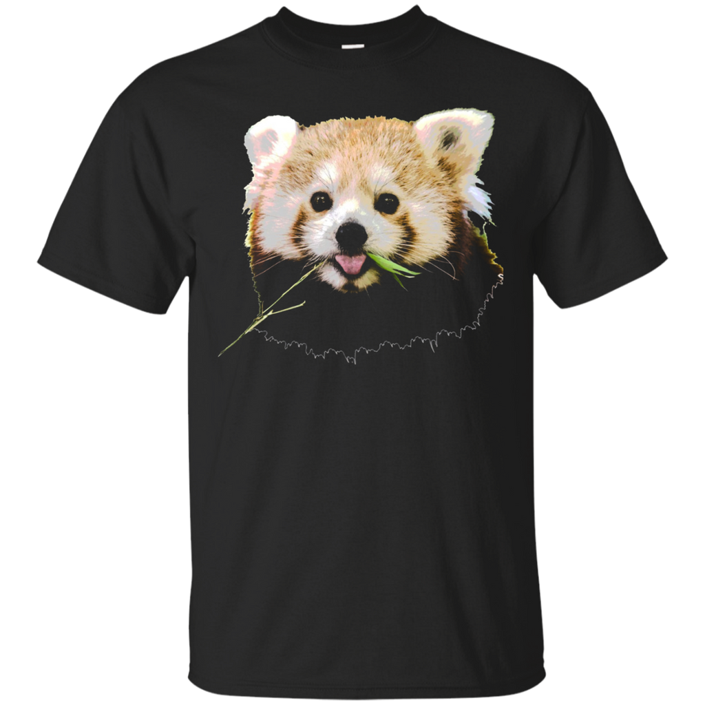 Red Panda Tshirt funny gift_Black