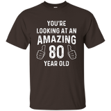 Amazing 80th Birthday Gift Funny 80 Year Old Bday Joke Shirt_black=