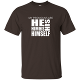 My Pronouns Are His Shirt - LGBT Trans Pride Shirt_Black