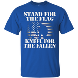 Stand For The Flag Kneel For The Fallen - Veteran Shirt_black=